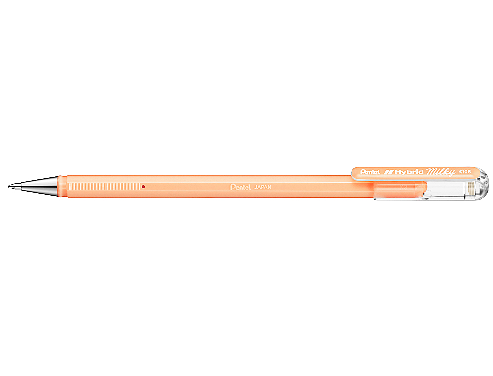 ROLLER PENTEL K108 LARANJA PASTEL 0,8 MM