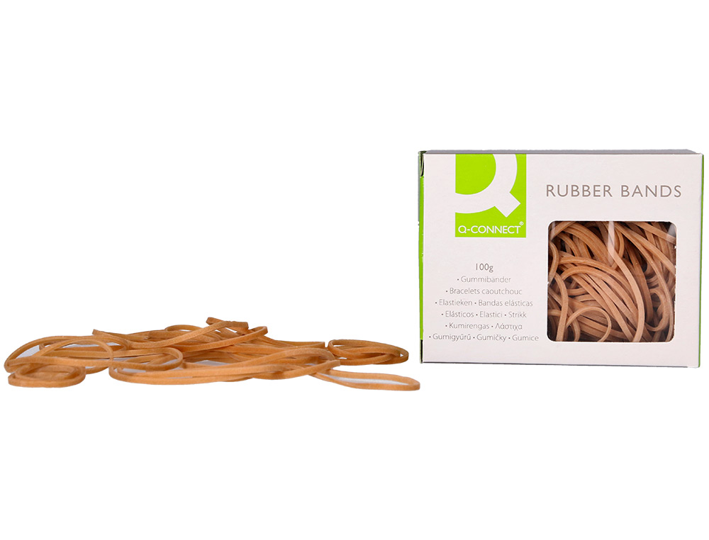 ELASTICOS Q-CONNECT 100 GR 150X3 MM NUMERO 38
