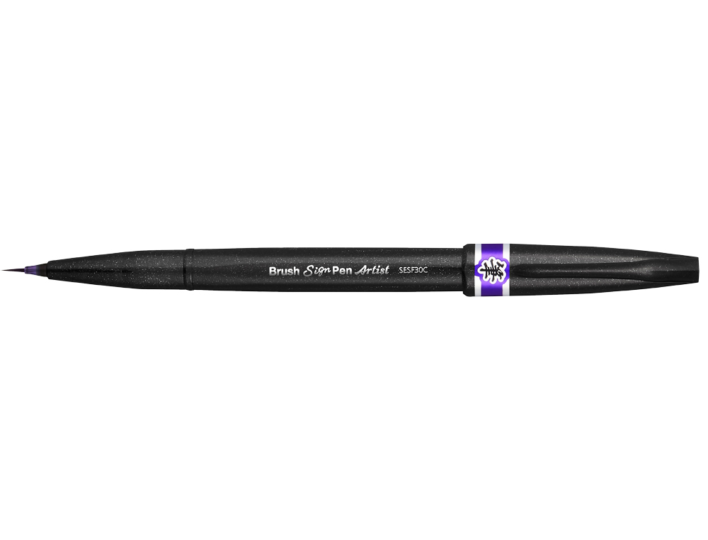 CANETA PINCEL PENTEL ARTIST COR VIOLETA