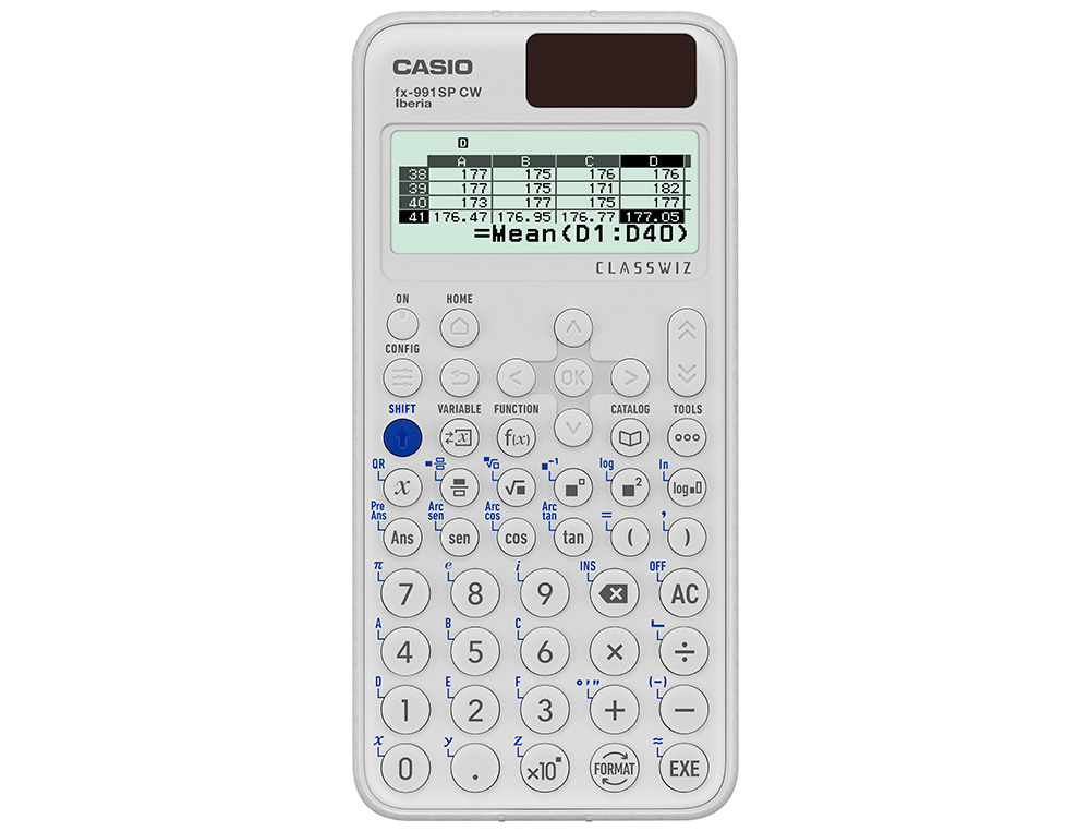 CALCULADORA CASIO FX-991SP CW IBERIA CLASSWIZ CIENTIFICA 560 FUNCIONES 9 MEMORIAS 10+2 DIGITOS 5 IDIOMAS COM CAPA