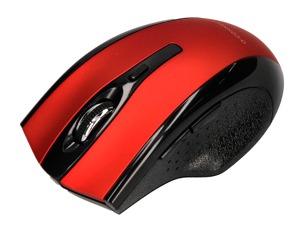 RATO Q-CONNECT OPTICO SEM FIOS 1000 DPI RECETOR USB 2,4 GHZ VERMELHO