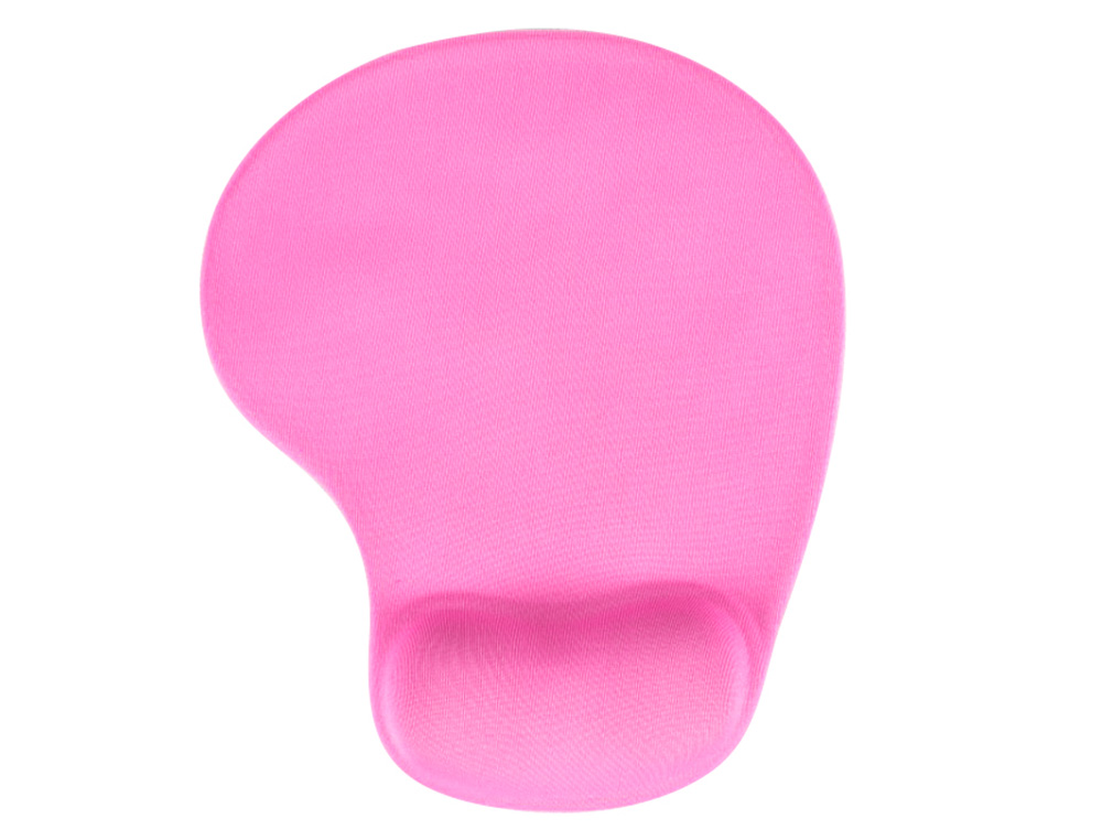 TAPETE PARA RATO Q-CONNECT COM APOIO DE PULSOS DE GEL COR ROSA