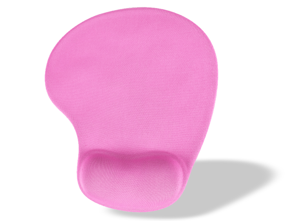 TAPETE PARA RATO Q-CONNECT COM APOIO DE PULSOS DE GEL COR ROSA