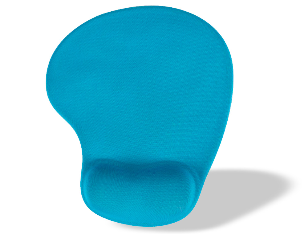 TAPETE PARA RATO Q-CONNECT COM APOIO DE PULSOS DE GEL COR TURQUESA