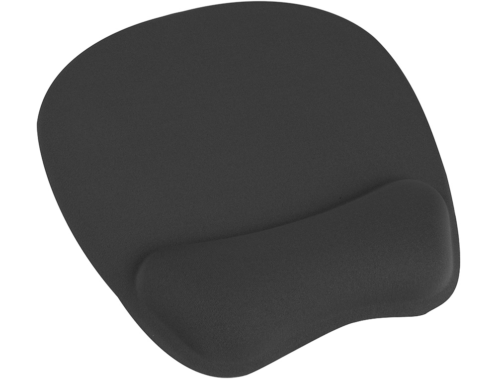 TAPETE PARA RATO Q-CONNECT COM APOIO DE PULSOS ERGONOMICA DE GEL COR PRETO