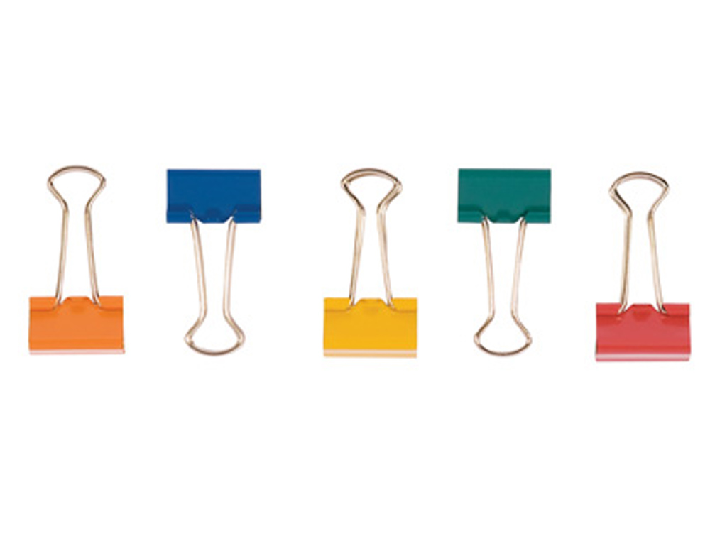 MOLA METALICA Q-CONNECT REVERSIVEL N.2 25 MM CAIXA DE 10 UNIDADES CORES SORTIDAS