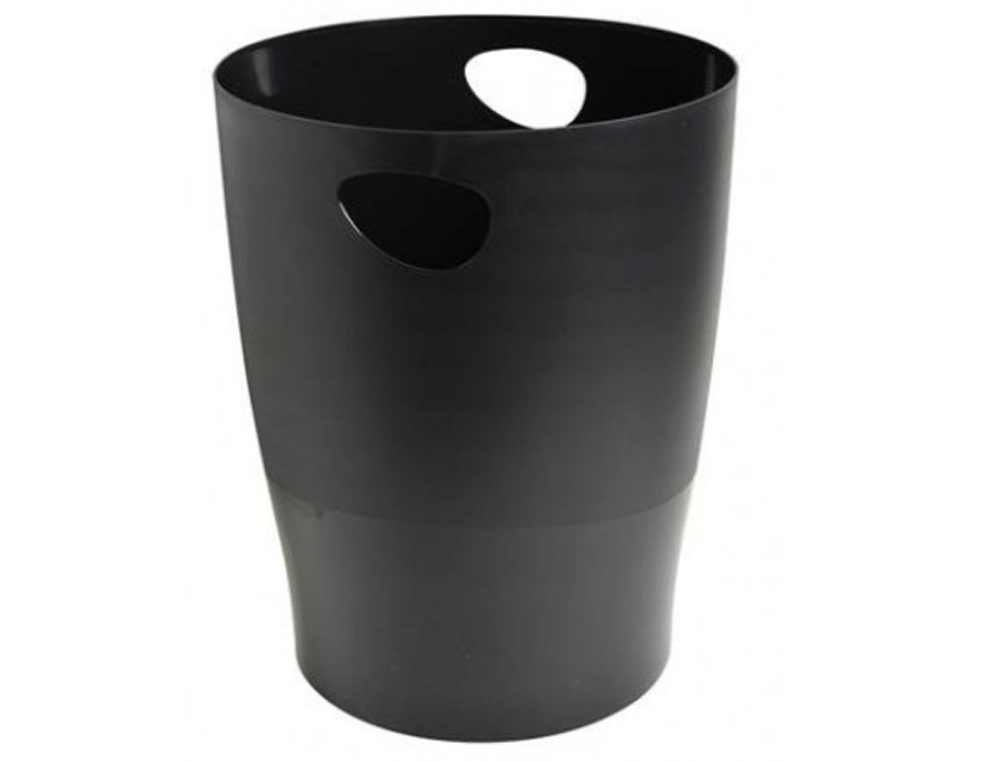CESTO DE PAPEIS EXACOMPTA EM PLASTICO ECOBLACK PRETA 15 LITROS