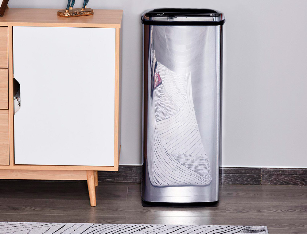 CESTO DE PAPEIS Q-CONNECT METALICO COM SENSOR AUTOMATICO CAPACIDADE 80 LITROS