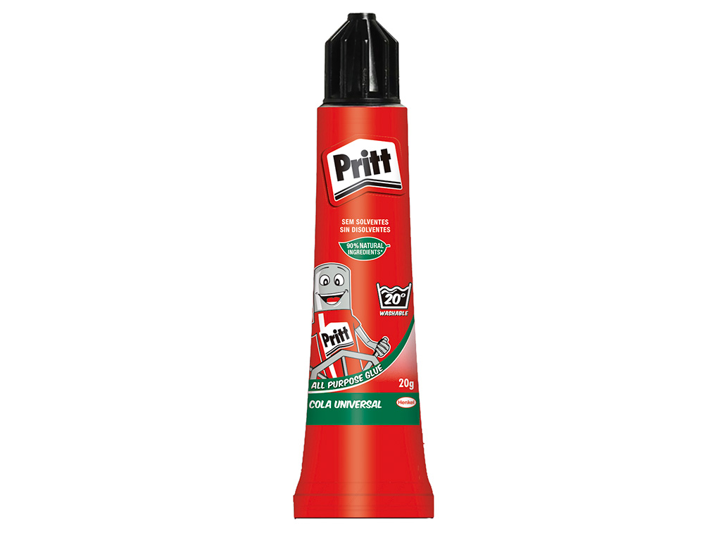 COLA PRITT UNIVERSAL SEM SOLVENTES 20 GR TRANSPARENTE