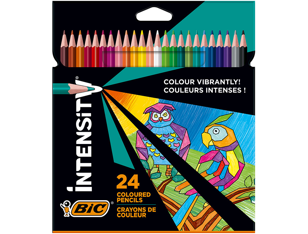 LAPIS DE CORES INTENSITY CAIXADE 24 UNIDADES CORES SORTIDAS