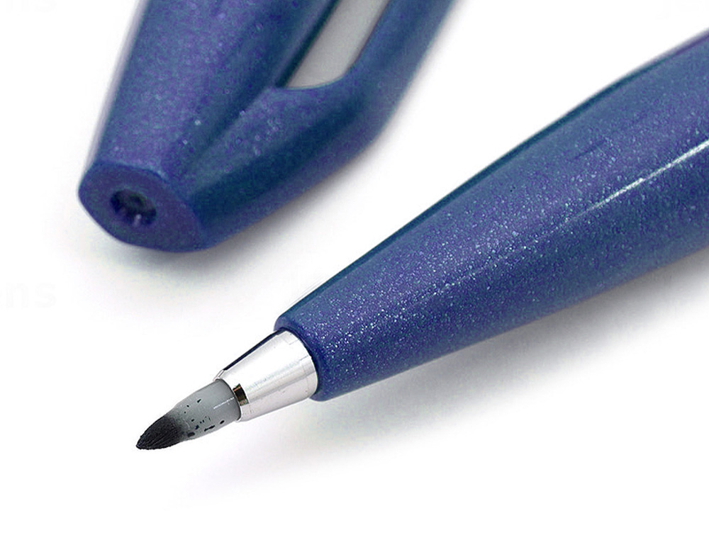 CANETA PINCEL PENTEL TOUCH PARA CALIGRAFIA COR AZUL ESCURO
