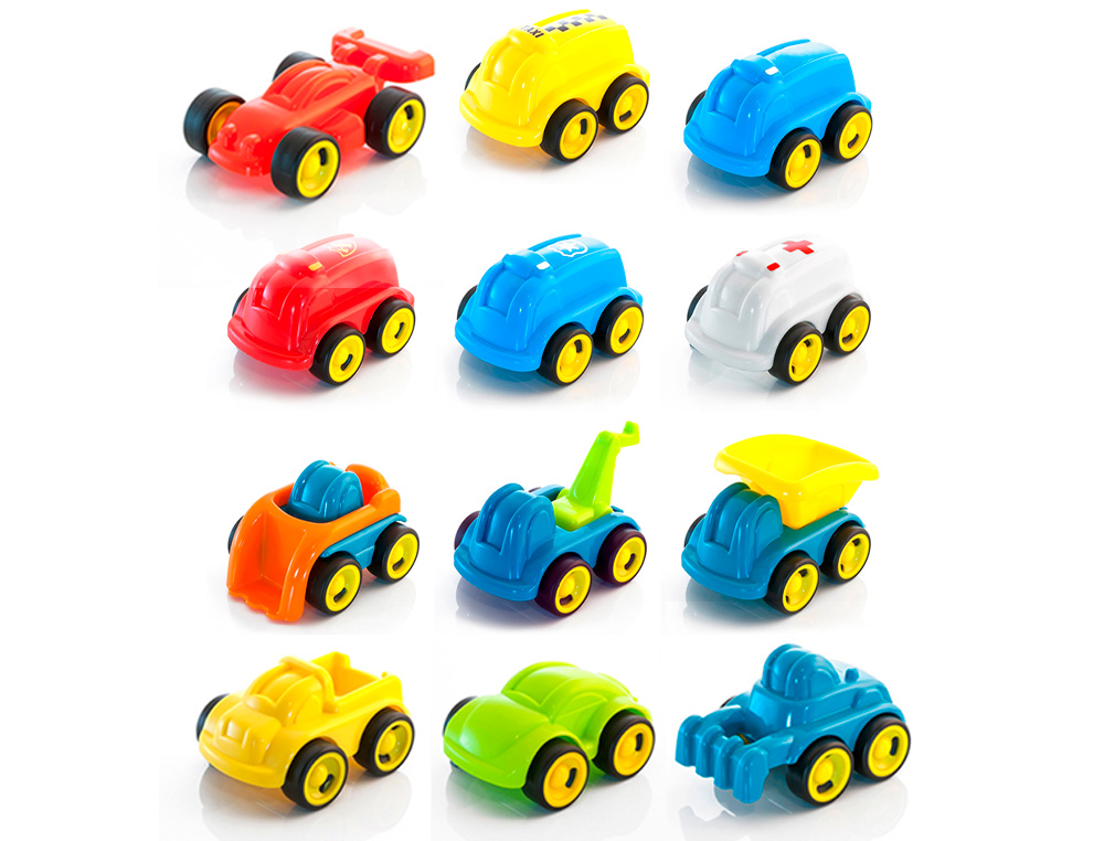 JOGO MINILAND CONJUNTO DE 12 MINIMOBILES CONTEUDO SORTIDO 370X280X100 MM