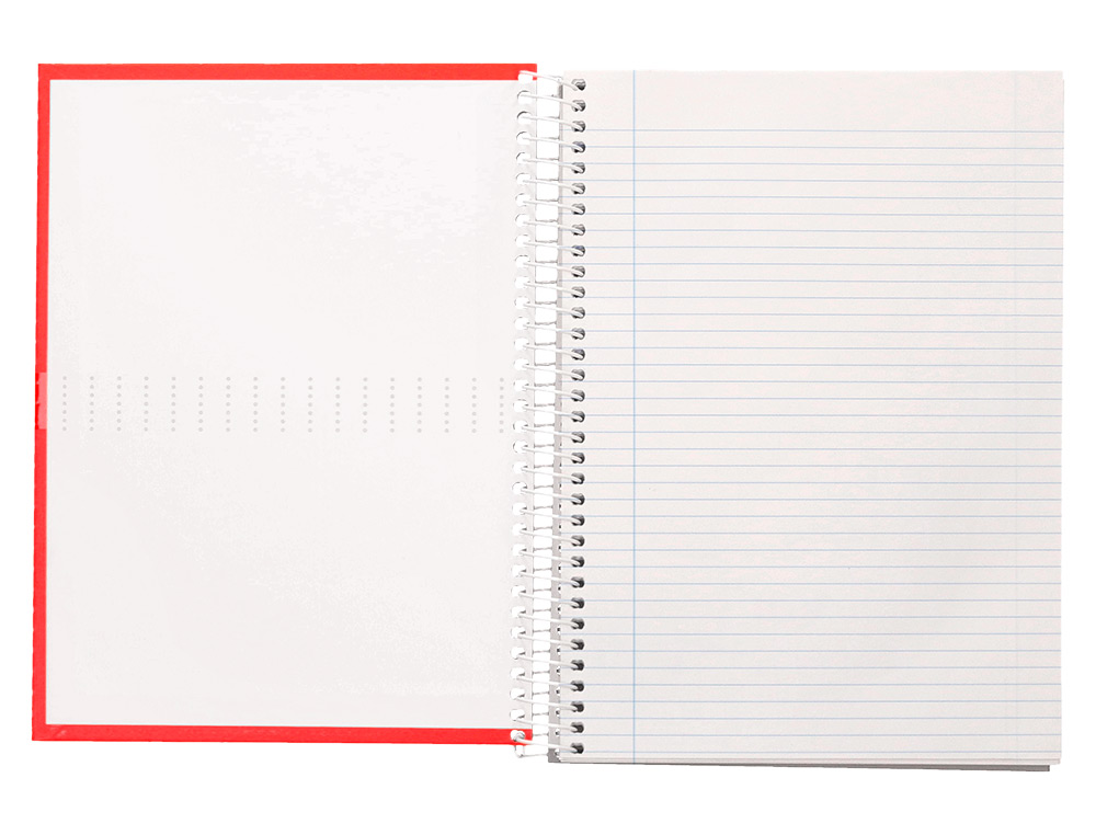 CADERNO ESPIRAL LIDERPAPEL CRAFTY DIN A4 CAPA FORRADA 80F 90 GR PAUTADO 7MM DUPLA MARGEM CORES SORTIDAS