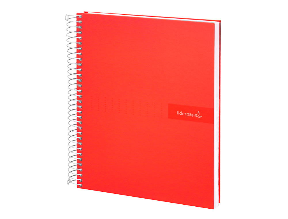 CADERNO ESPIRAL LIDERPAPEL CRAFTY DIN A4 CAPA FORRADA 80F 90 GR PAUTADO 7MM DUPLA MARGEM CORES SORTIDAS