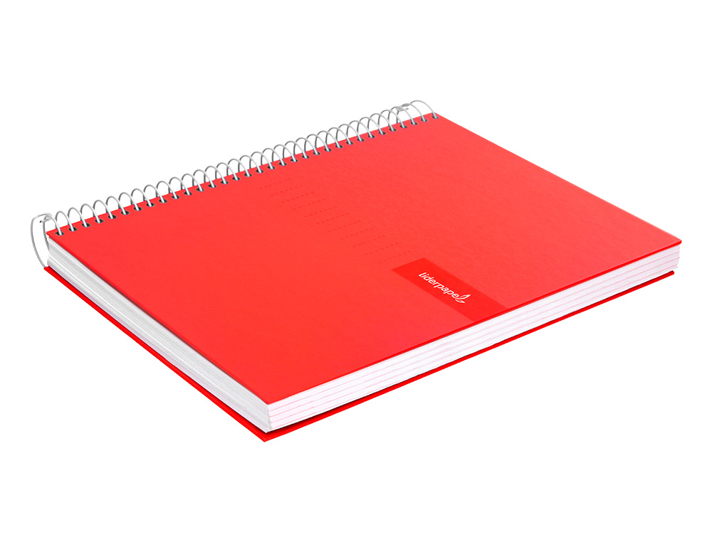 CADERNO ESPIRAL LIDERPAPEL CRAFTY DIN A4 CAPA FORRADA 80F 90 GR PAUTADO 7MM DUPLA MARGEM CORES SORTIDAS