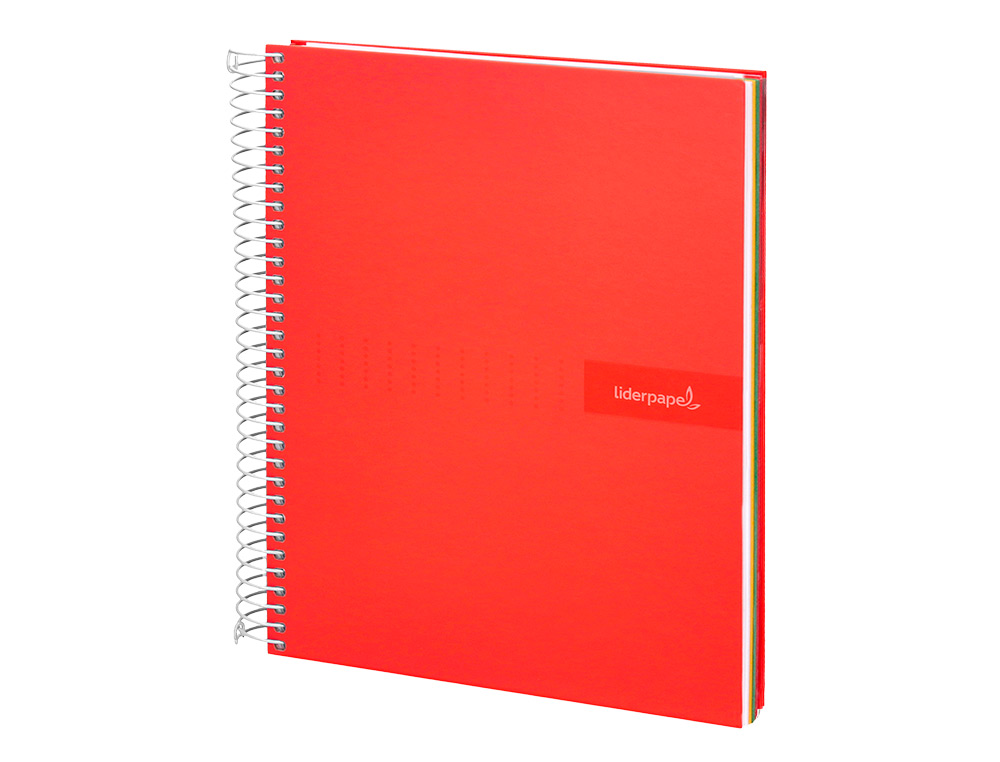 CADERNO ESPIRAL LIDERPAPEL CRAFTY DIN A5 CAPA FORRADA 80F 90 GR PAUTADO 7MM DUPLA MARGEM 6 FUROS CORES SORTIDAS