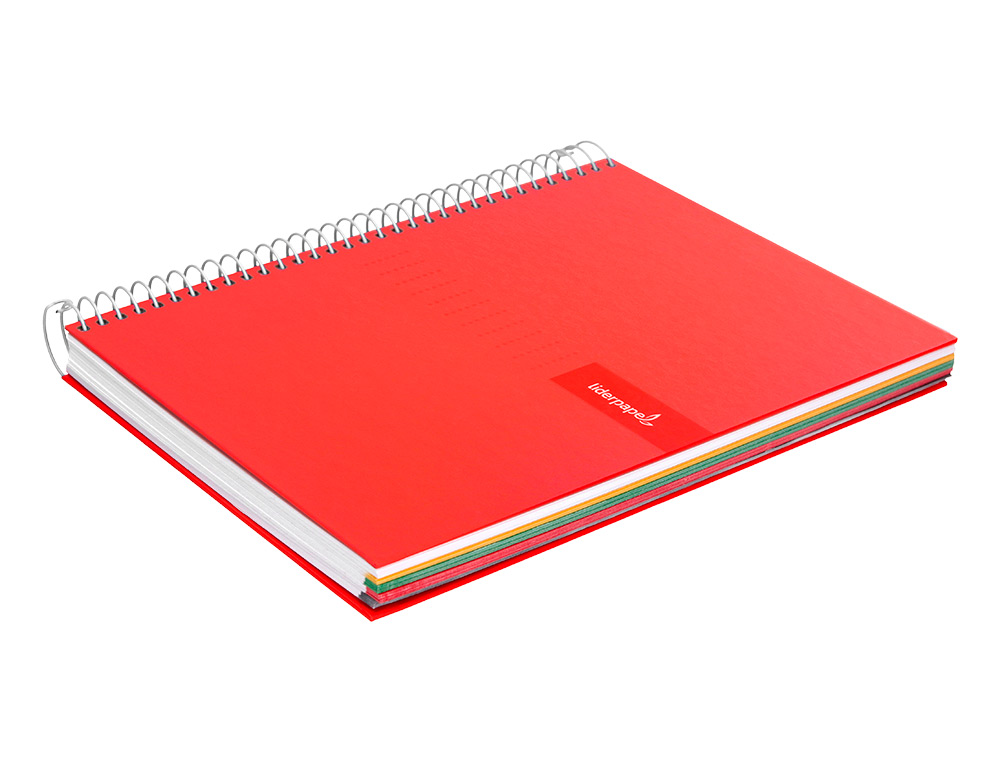 CADERNO ESPIRAL LIDERPAPEL CRAFTY DIN A5 CAPA FORRADA 80F 90 GR PAUTADO 7MM DUPLA MARGEM 6 FUROS CORES SORTIDAS