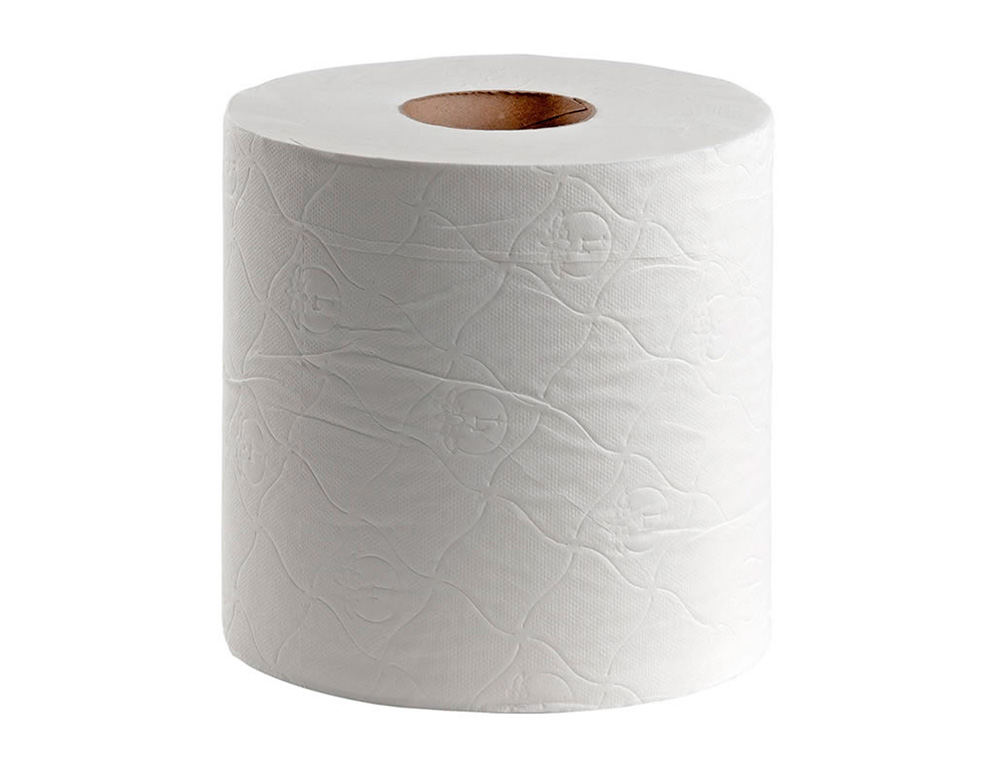 PAPEL SECA MÃOS DAHI 2 CAPAS CELULOSE RUGOSA PRE CORTADO 195 MM X 145 MT PACK DE 6 ROLOS