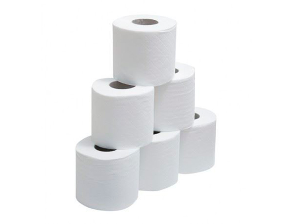 PAPEL SECA MÃOS DAHI 2 CAPAS CELULOSE RUGOSA PRE CORTADO 195 MM X 145 MT PACK DE 6 ROLOS