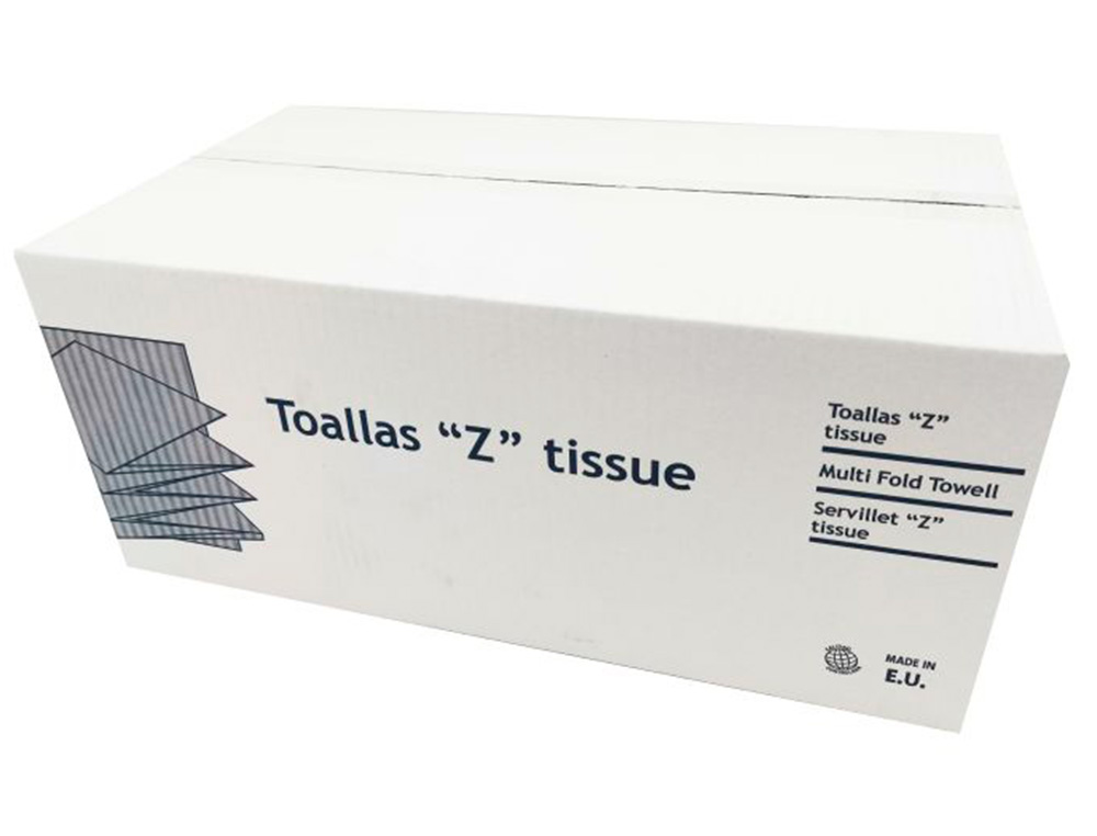 TOALHETE DE PAPEL SECA MÃOS DAHI Z ECOPASTA 2 CAPAS CAIXA COM 20 PACK DE 200 UNIDADES