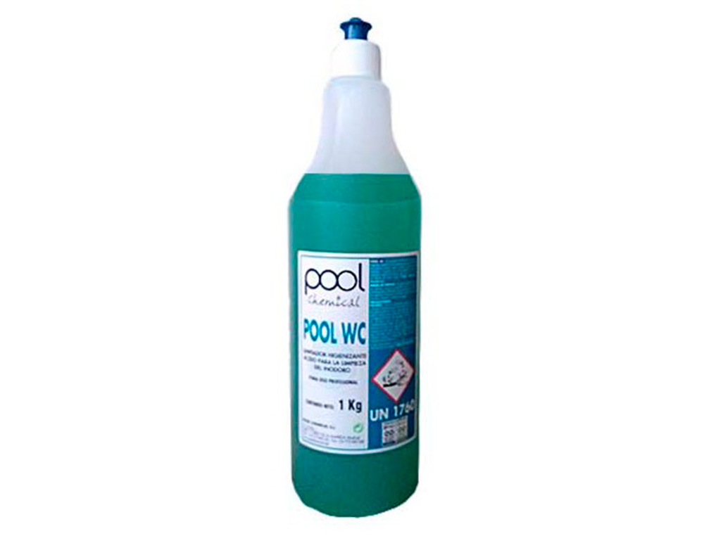 LIQUIDO DE LIMPEZA CASAS DE BANHO POOL CHEMICAL WC ULTRA FORTE GARRAFA 1 LITRO