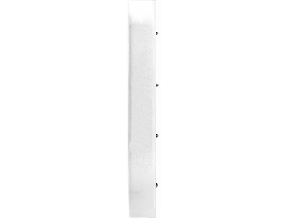 PASTA LIDERPAPEL COM RECARGA POLIPROPILENO DIN A4 4 ANEIS 40MM QUADRICULA 5MM TRANSPARENTE