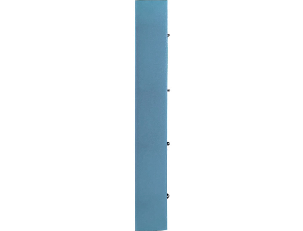 PASTA LIDERPAPEL COM RECARGA POLIPROPILENO DIN A4 4 ANEIS 40MM QUADRICULA 5MM CELESTE OPACO