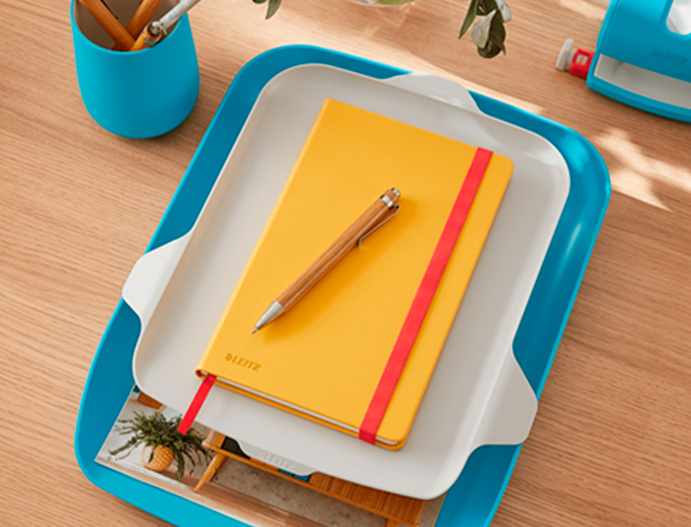 BANDEJA ORGANIZADORA EM PLASTICO LEITZ COSY AZUL