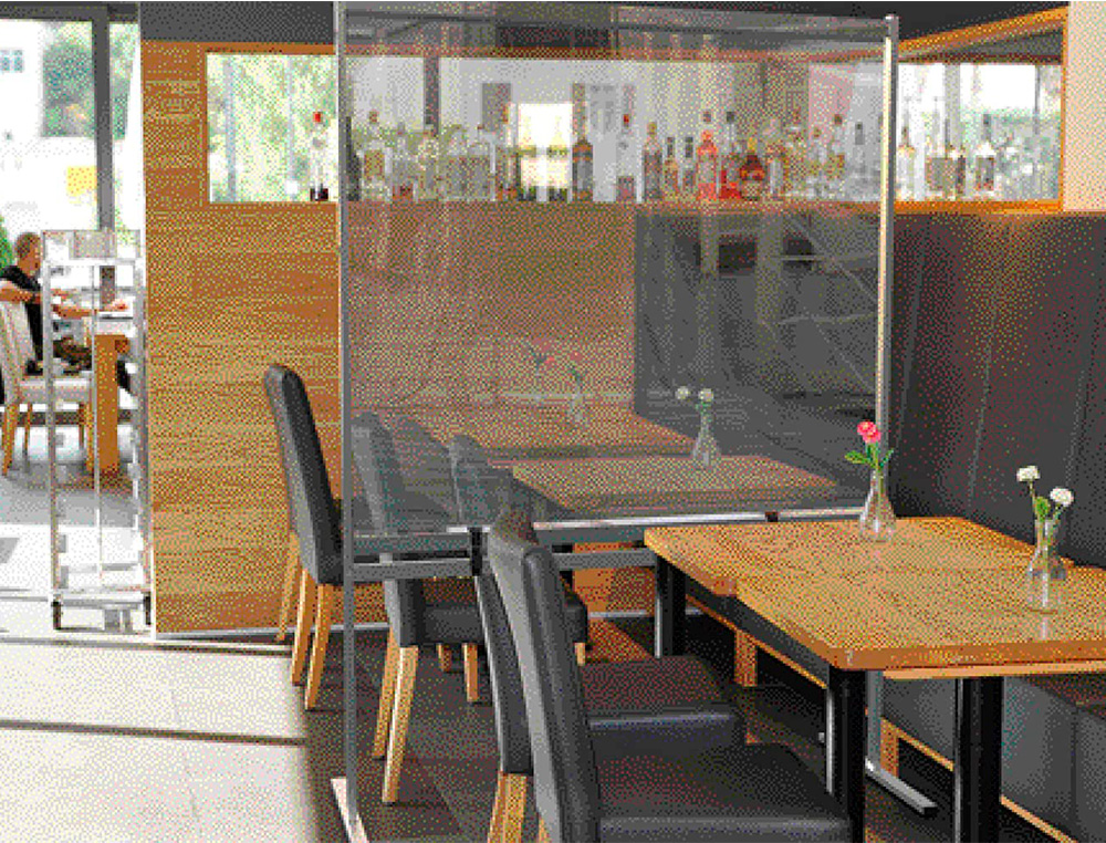 RODA ROTATIVA NOBO PARA TELA SEPARADORA NOBO PREMIUM PLUS PACK DE 4 UNIDADES