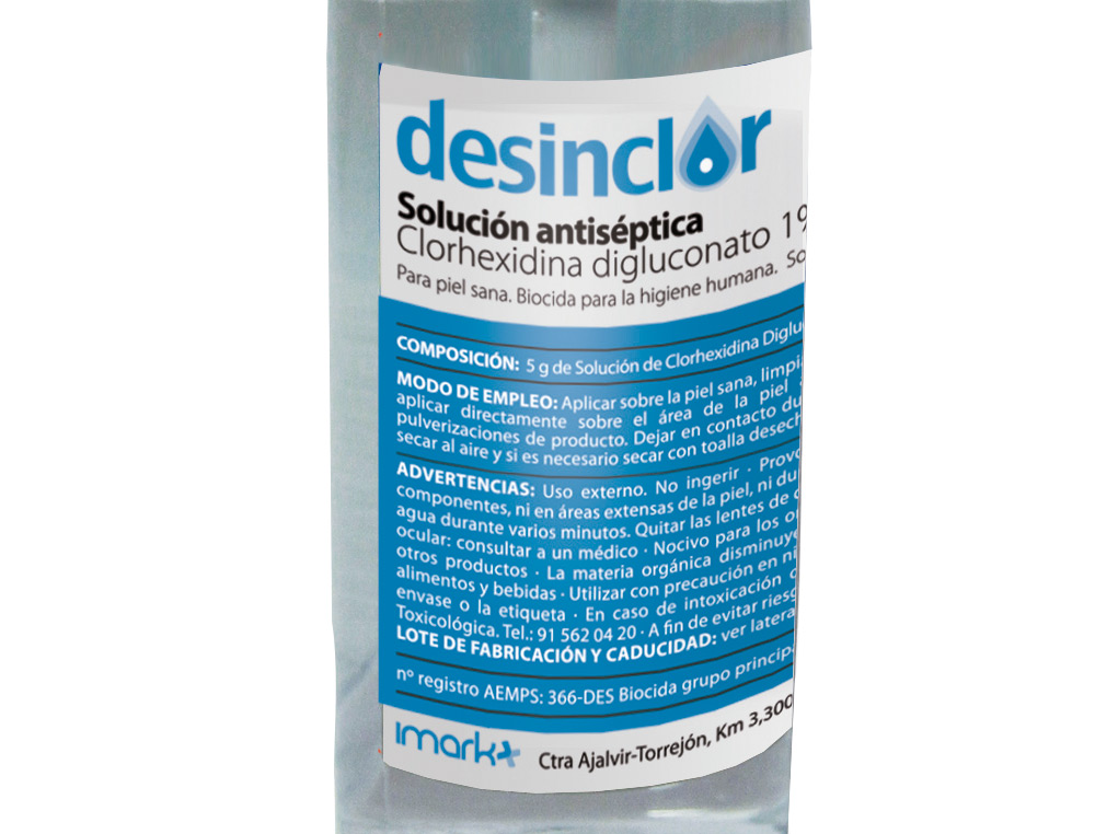 SOLUCAO ANTISSEPTICA CLOREXIDINA DESEMCLOR FRASCO DE 30 ML PULVERIZADOR