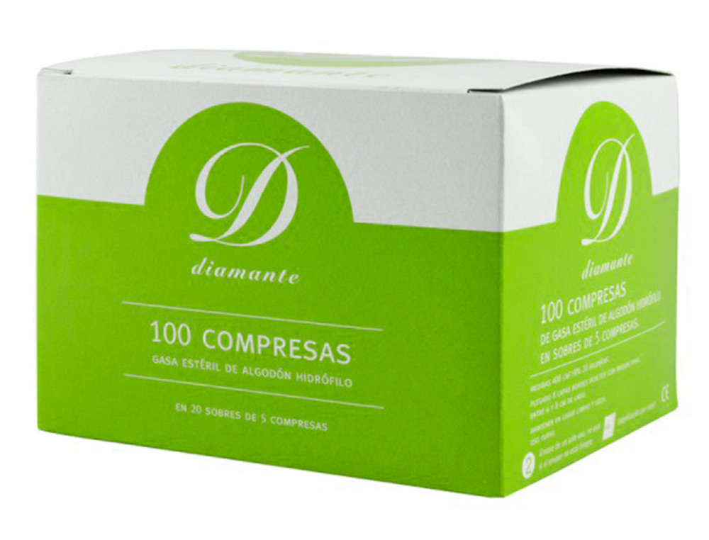 GAZE ESTERIL ALGODAO HIDROFILO CAIXA DE 100 UNIDADES