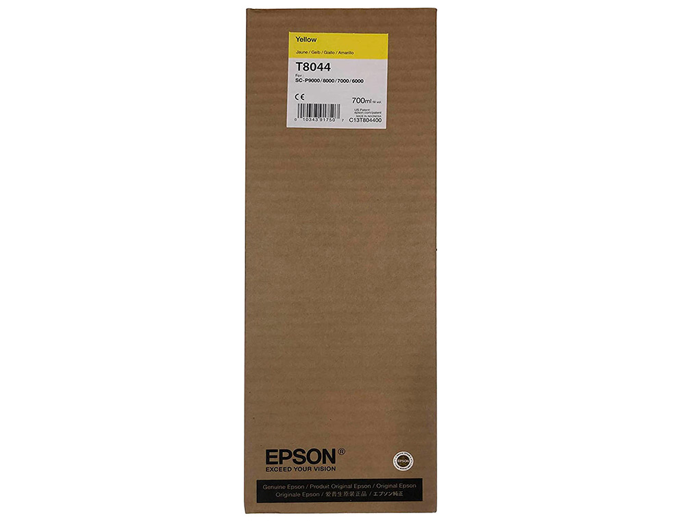 TINTEIRO EPSON GF SURECOLOR SERIE SC-P AMARELO ULTRACHROME HDX/HD 700ML