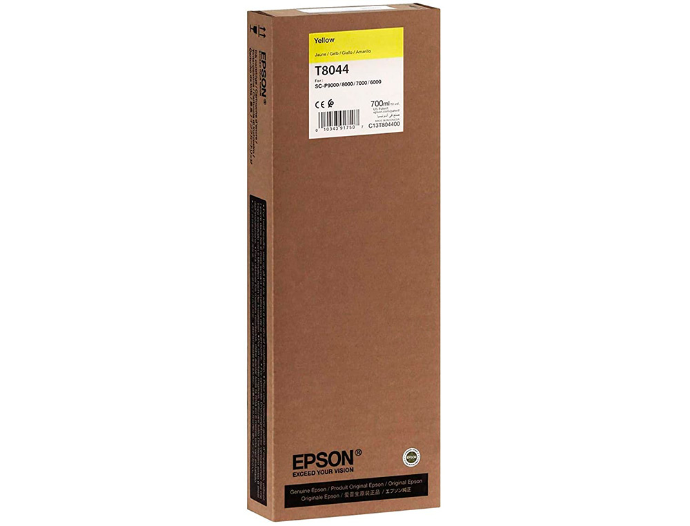 TINTEIRO EPSON GF SURECOLOR SERIE SC-P AMARELO ULTRACHROME HDX/HD 700ML