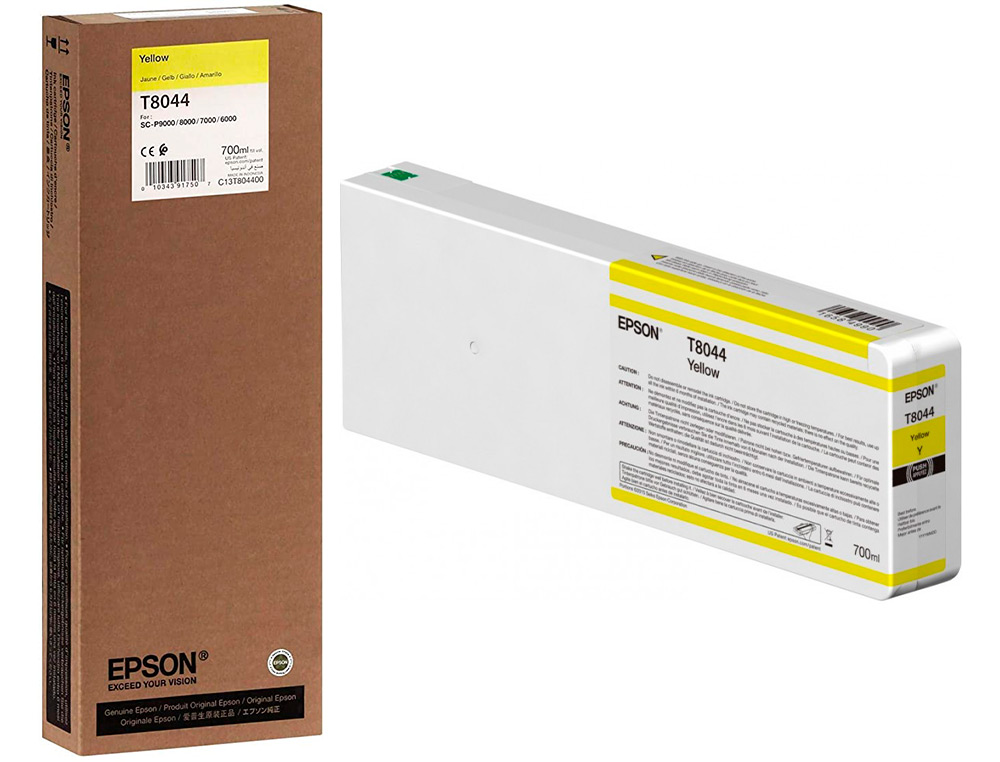 TINTEIRO EPSON GF SURECOLOR SERIE SC-P AMARELO ULTRACHROME HDX/HD 700ML