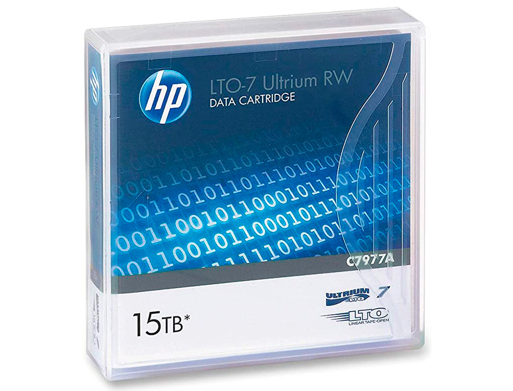 FITA DE DADOS HP LTO ULTRIUM 7 SUPL 15 TB RW/1000 PAGINAS