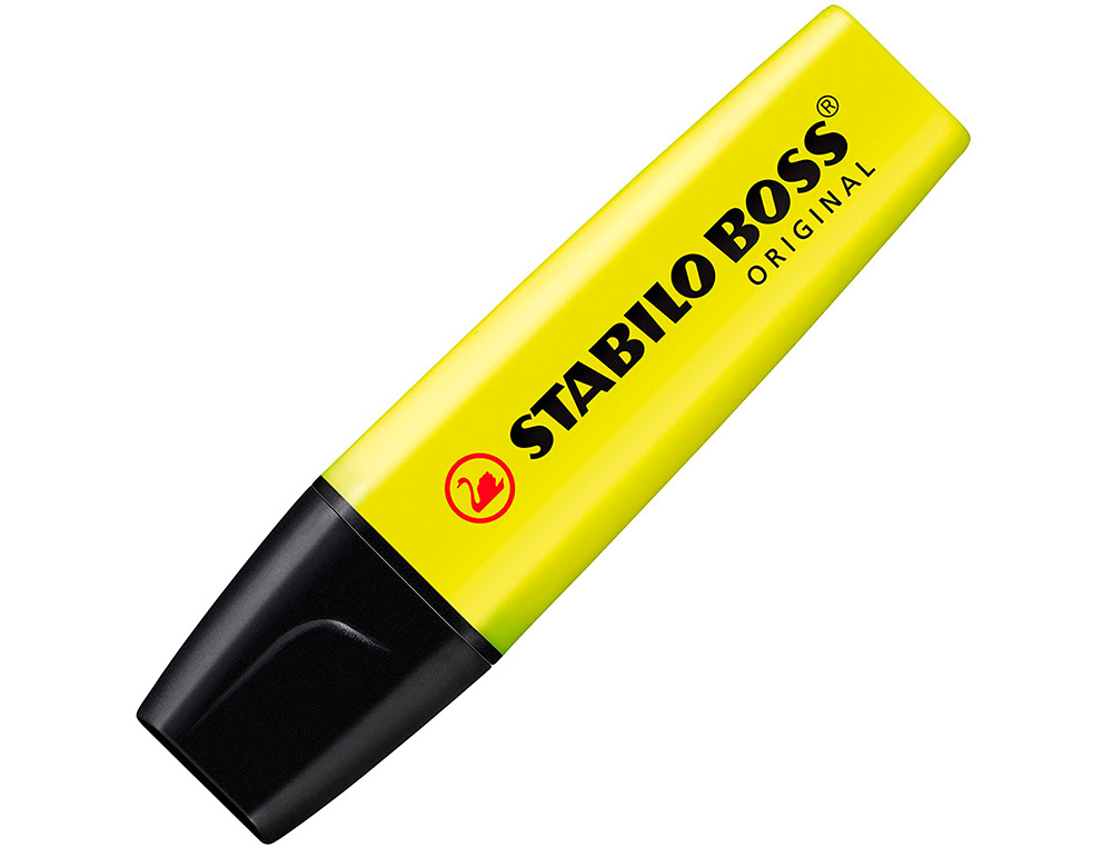 MARCADOR FLUORESCENTE STABILO BOSS 70 AMARELO ESTOJO DE 4 UNIDADES