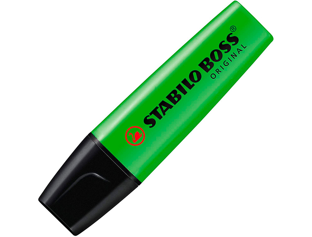 MARCADOR FLUORESCENTE STABILO BOSS 70 VERDE ESTOJO DE 4 UNIDADES