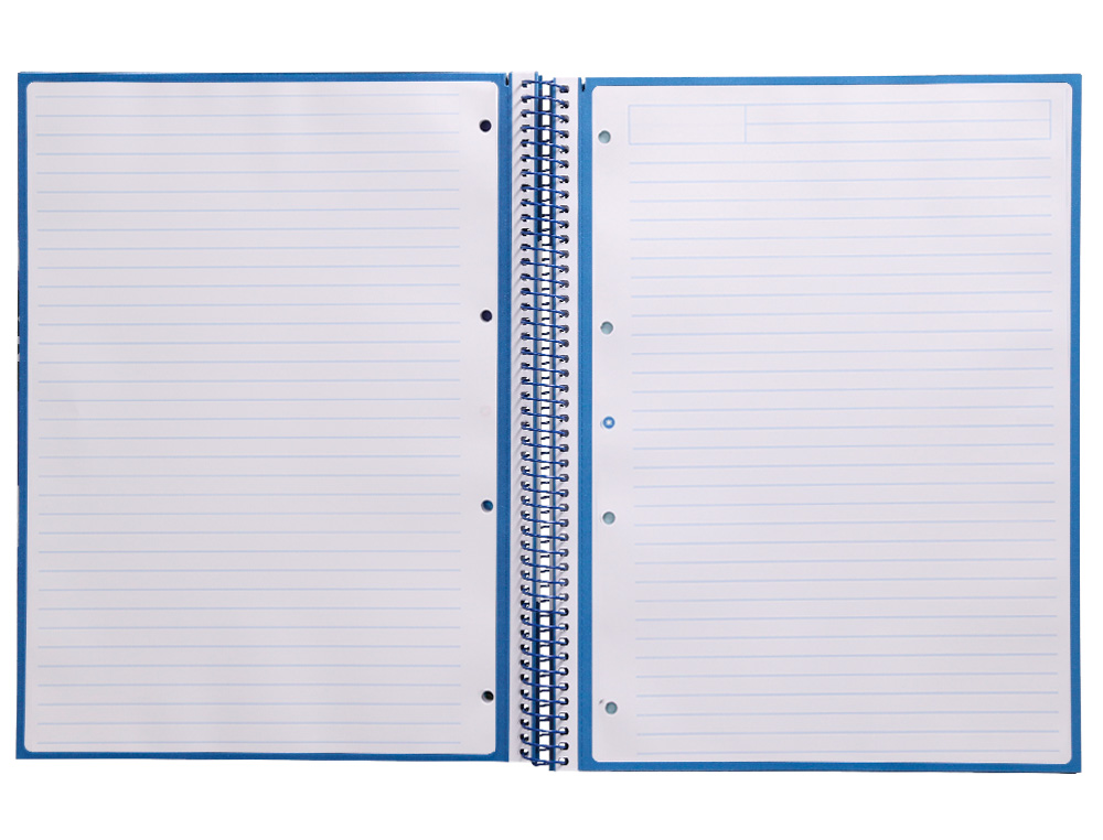 CADERNO ESPIRAL A4 MICRO ANTARTIK CAPA FORRADA 80F 90 GR HORIZONTAL 1 BANDA 4 FUROS COR AZUL ESCURO