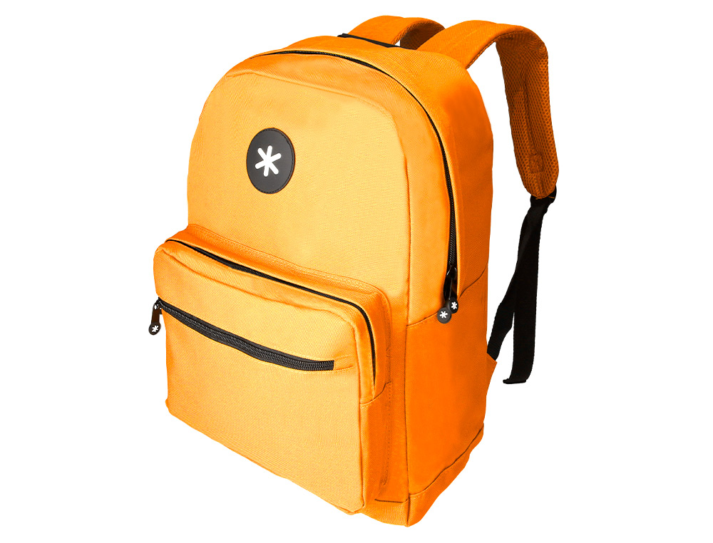 MOCHILA ANTARTIK COM ASA E BOLSO FRONTAL COM FECHO COR MOSTARDA 320X140X430 MM