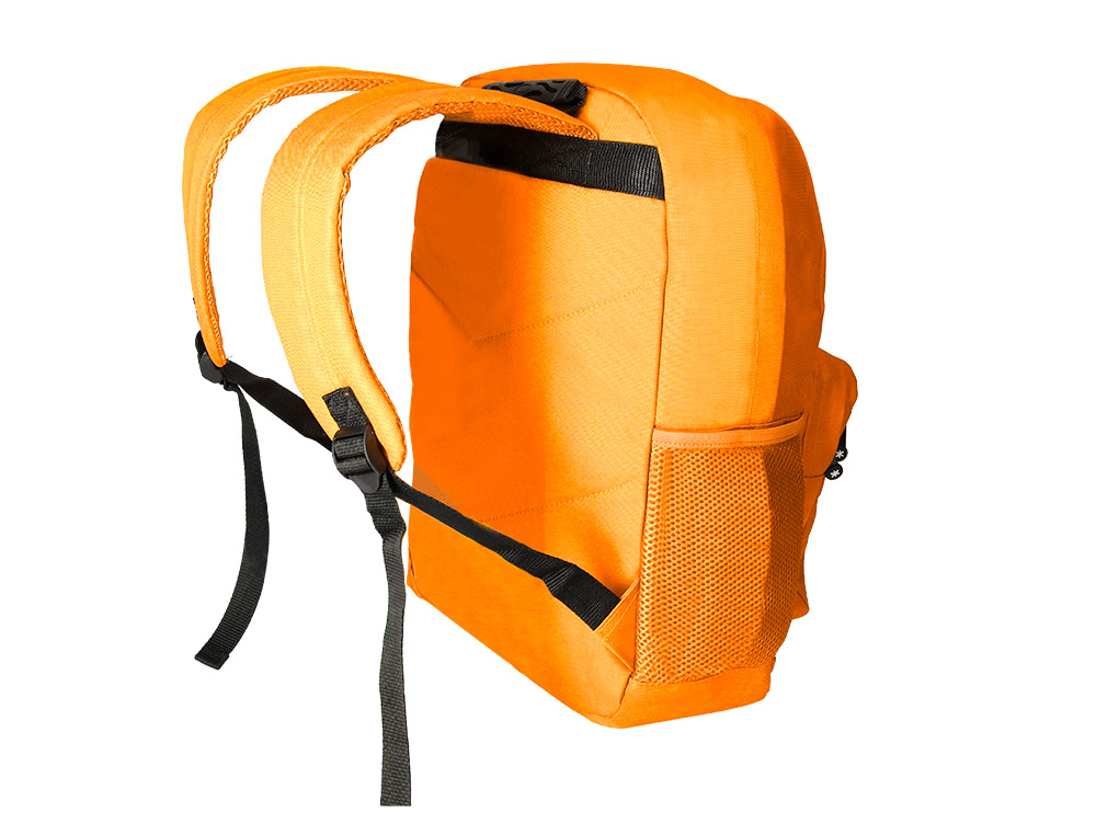 MOCHILA ANTARTIK COM ASA E BOLSO FRONTAL COM FECHO COR MOSTARDA 320X140X430 MM