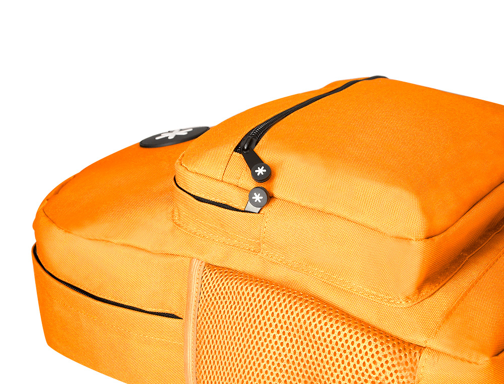 MOCHILA ANTARTIK COM ASA E BOLSO FRONTAL COM FECHO COR MOSTARDA 320X140X430 MM