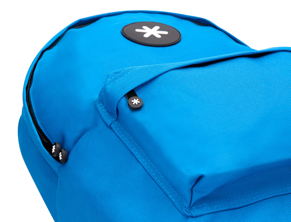 MOCHILA ANTARTIK COM ASA E BOLSO COM FECHO COR AZUL 310X160X410 MM