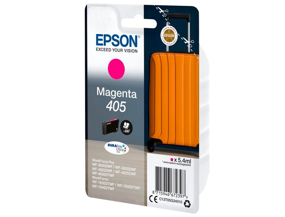 TINTEIRO EPSON 405 WF-3820DWF / WF-4820DWF / WF-7830DTWF / WF-7840DTWF MAGENTA