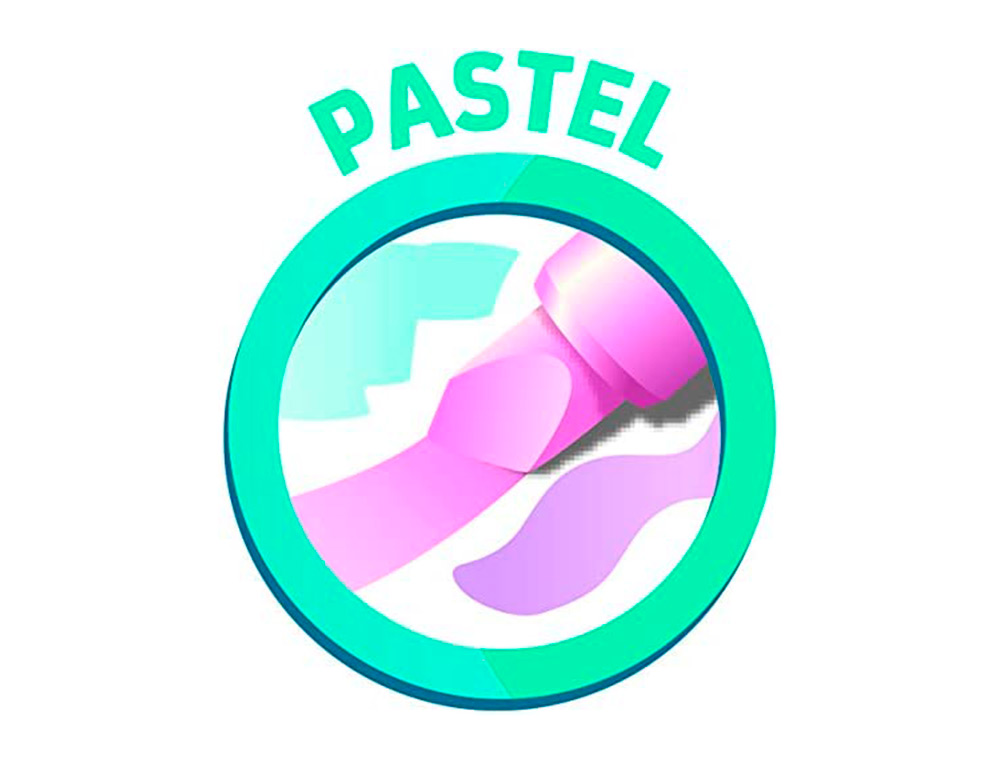 MARCADOR MAPED FLUORESCENTE PEPS PASTEL COM GLITTER CORES SORTIDAS