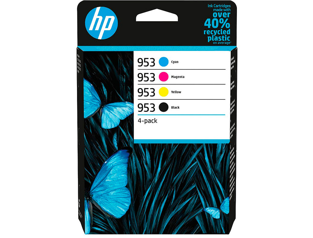 TINTEIRO HP 953 BK/CMY 6ZC69AE MULTIPACK PRETO/ CIAN / MAGENTA / AMARELO