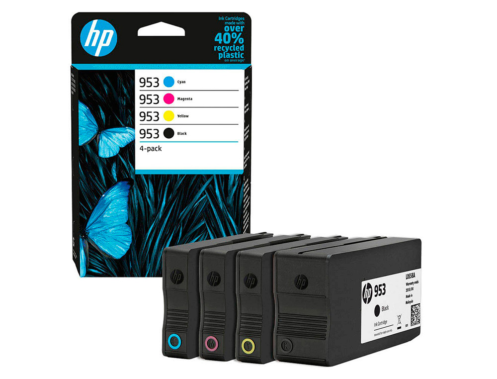 TINTEIRO HP 953 BK/CMY 6ZC69AE MULTIPACK PRETO/ CIAN / MAGENTA / AMARELO