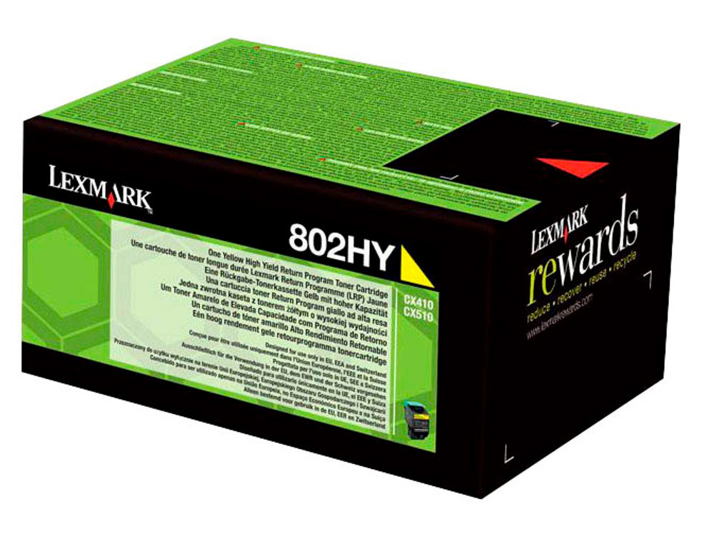 TONER LASER LEXMARK 80C2HYE AMARELO 3000 PAGINAS