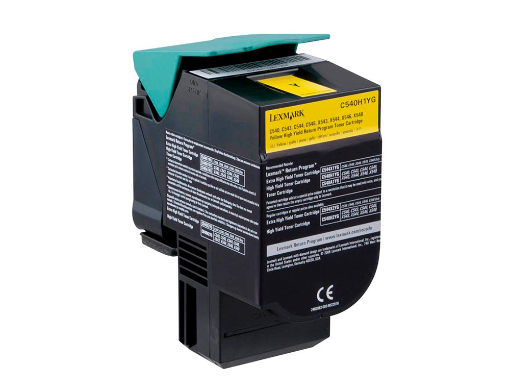 TONER LASER LEXMARK C540H1YG AMARELO C540/ 2000 PAGINAS