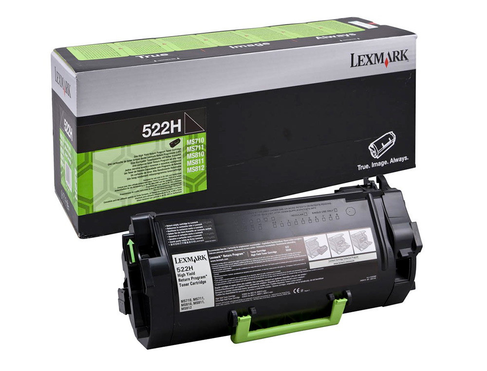 TONER LEXMARK LASER 522HE / 52D2H0E / CX725DE / CS720DE / CS725DE PRETO 25000 PAGINAS
