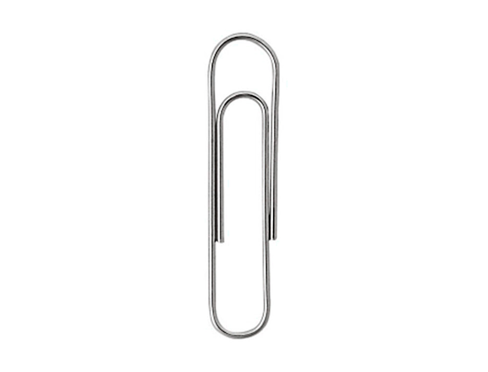 CLIPS ZINCO Q-CONNECT N 4 LABIADOS 50 MM CAIXA DE 100 UNIDADES